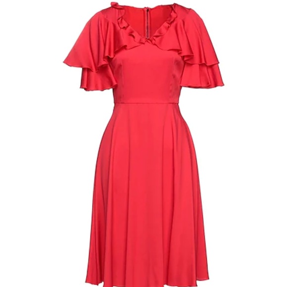 Dolce & Gabbana silk ruffles midi dress - Picture 3 of 14